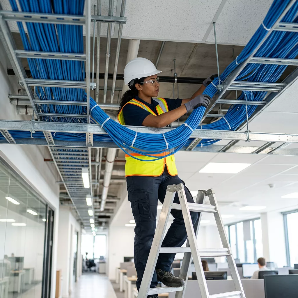 Instalación en bandejas